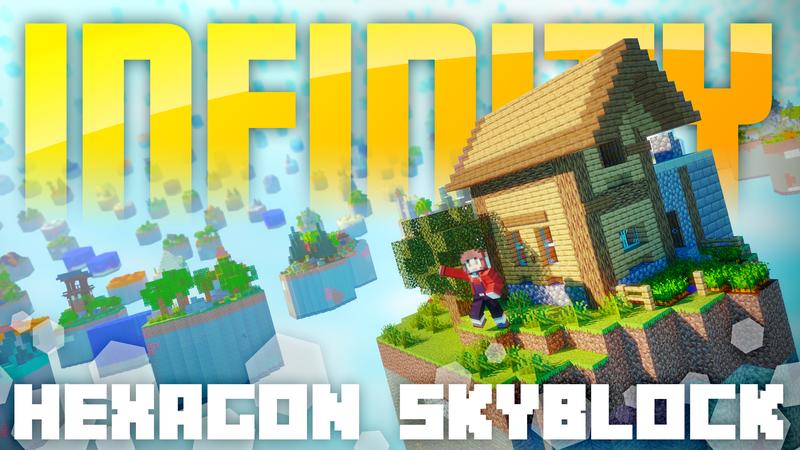 Infinity Hexagon Skyblock Key Art