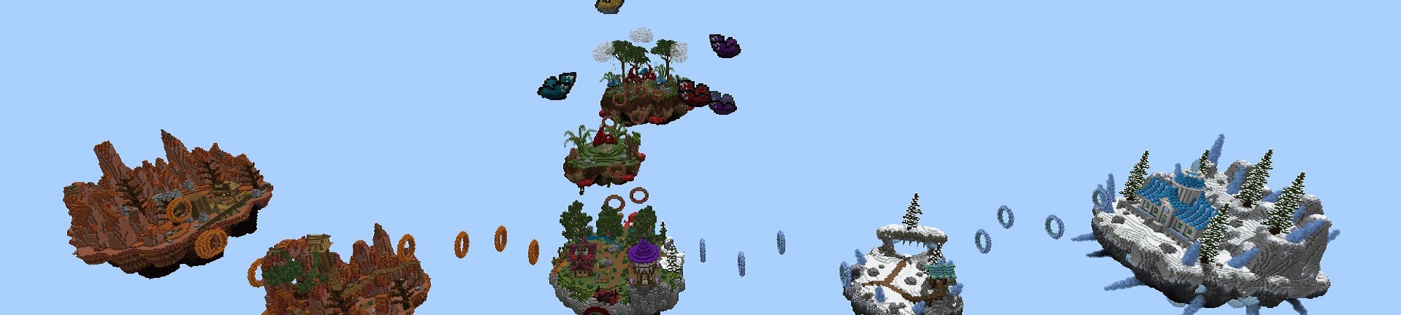 Skyblock Elytra Run Panorama