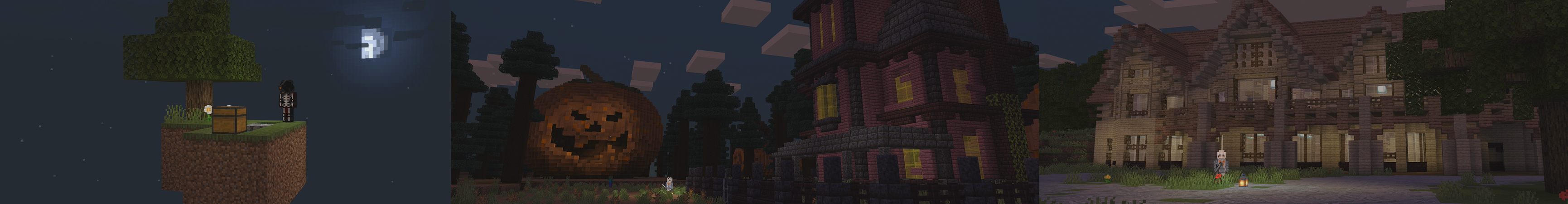 Skyblock Spooky Panorama