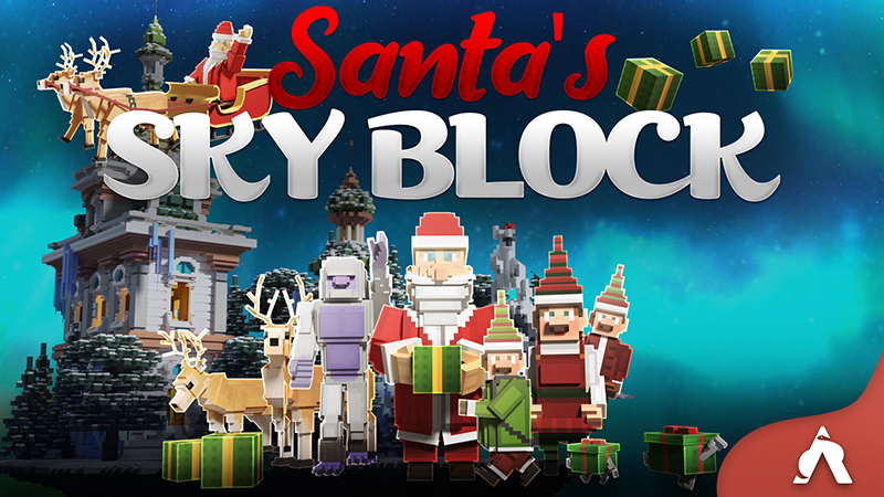 Santa's Skyblock Key Art