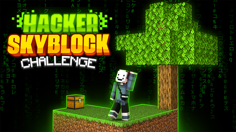 Hacker Skyblock Challenge Key Art