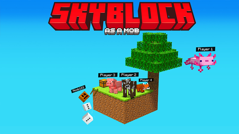 Skyblock As A Mob! Key Art