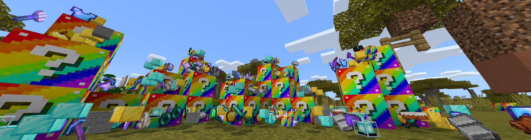 LUCKY BLOCKS RAINBOW! Panorama