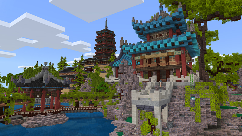 Chinese Garden Mash Up In Minecraft Marketplace Minecraft
