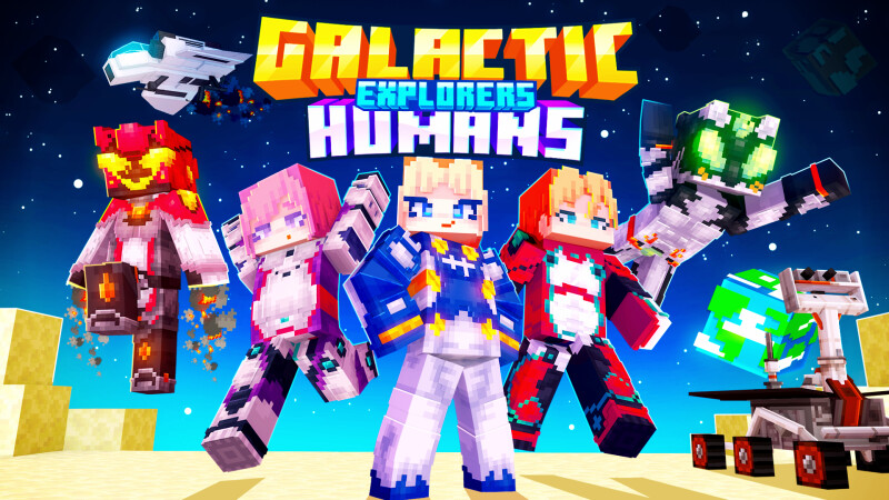 Galactic Explorers: Humans Key Art