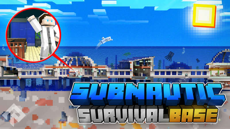 Subnautic Survival Base Key Art