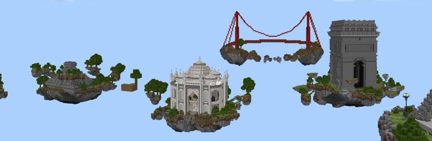 Skyblock Monuments Panorama