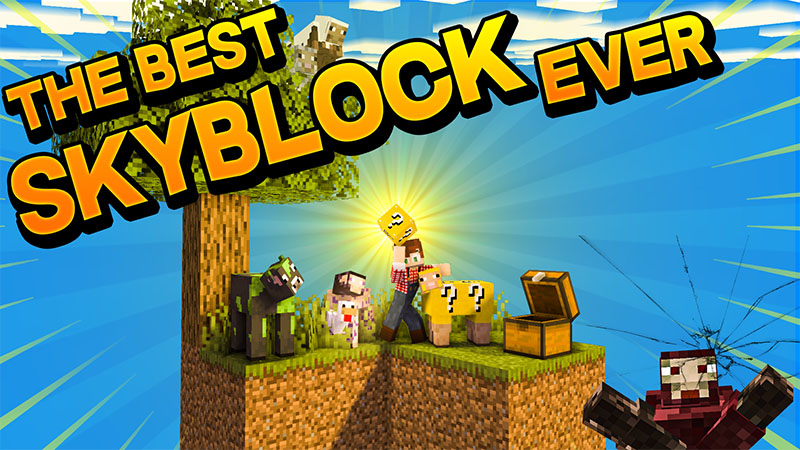 The Best Skyblock Ever Key Art