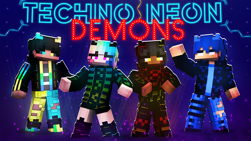 Techno Neon Demons Key Art