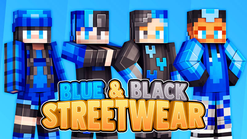 Blue & Black Streetwear in Minecraft Marketplace | Minecraft
