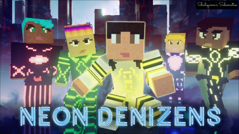 Neon Denizens Skin Pack Key Art