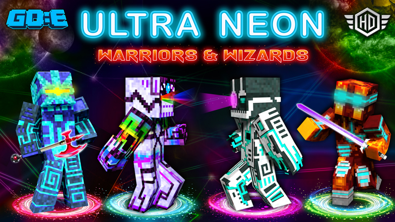 Ultra Neon Warriors & Wizards Key Art