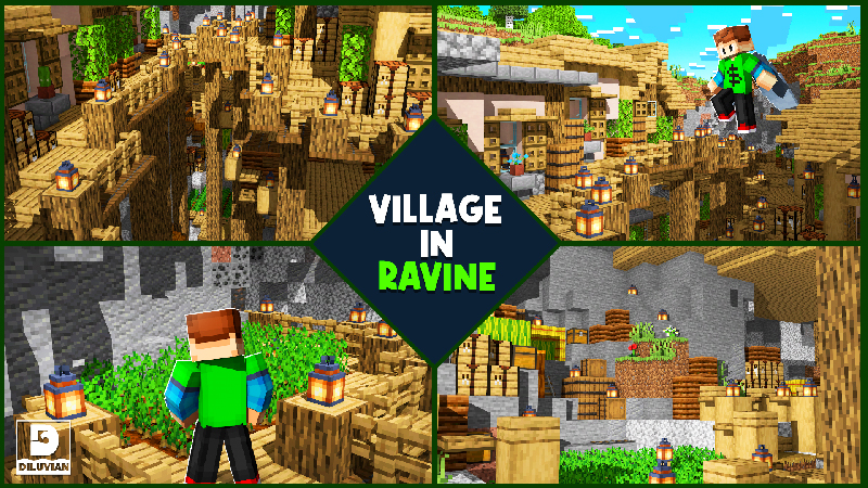 Village In A Ravine In Minecraft Marketplace Minecraft