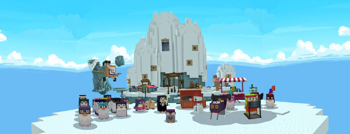 Penguins Skyblock Panorama