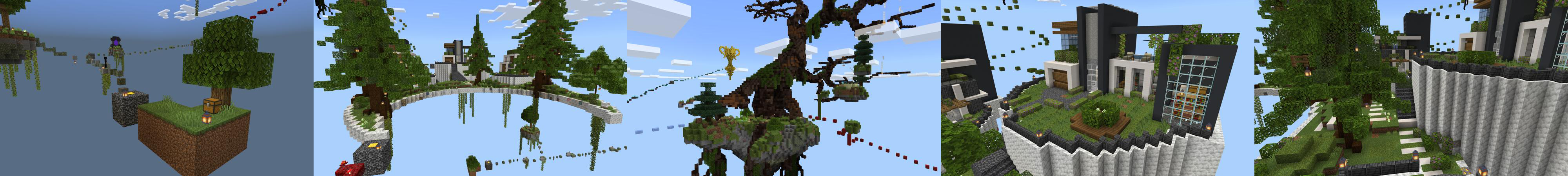 Skyblock Parkour Mansion Panorama