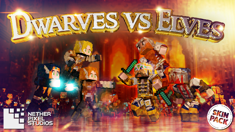 Dwarves vs Elves Key Art