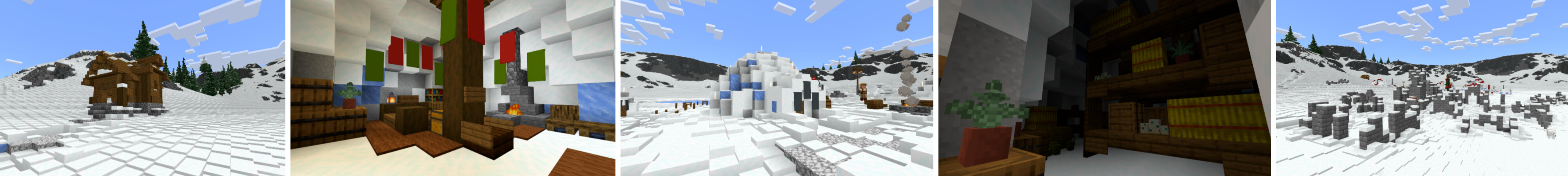 Winter Igloos Panorama