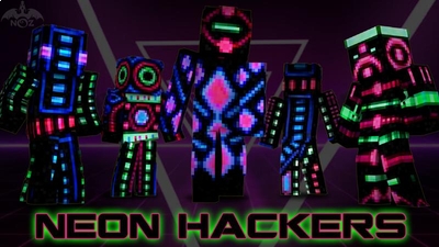 Neon Hackers on the Minecraft Marketplace by Dragnoz Neon Hackers on the Minecraft Marketplace by Dragnoz