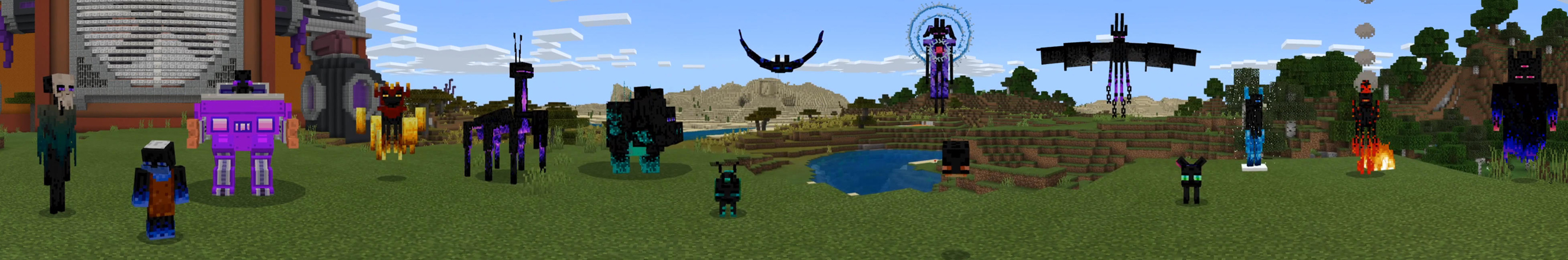 Enderman+ Mod World Panorama