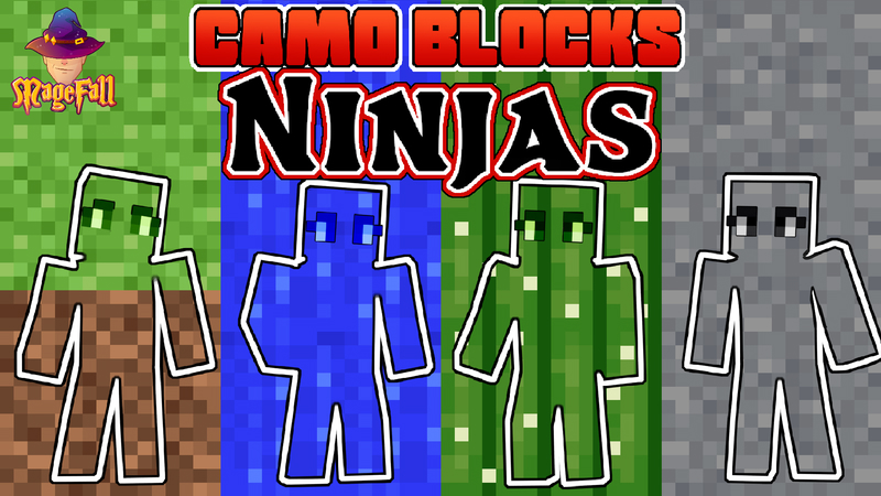 Camo Blocks: Ninjas Key Art