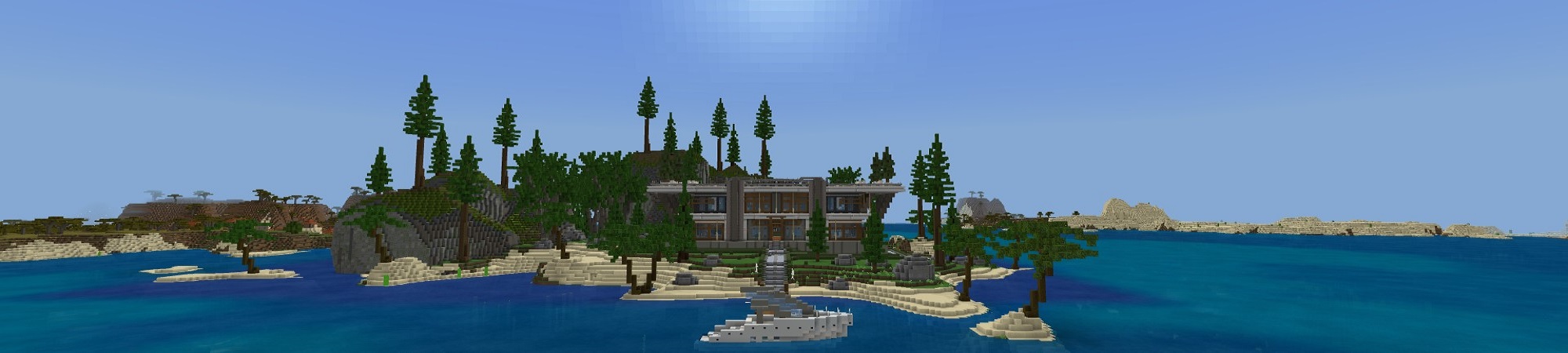 Millionaire Beach Mansion Panorama