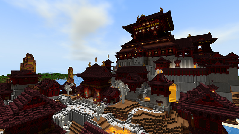 Samurai Vs Ogre Castle Assault In Minecraft Marketplace Minecraft