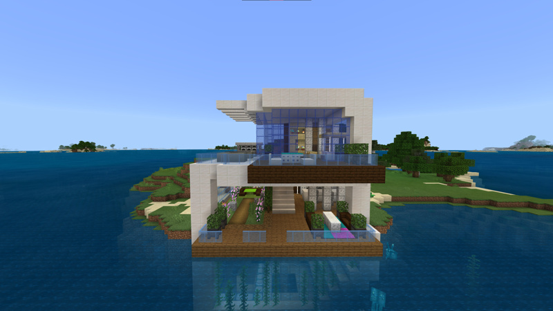 Underwater Cliffside House by Pixelusion