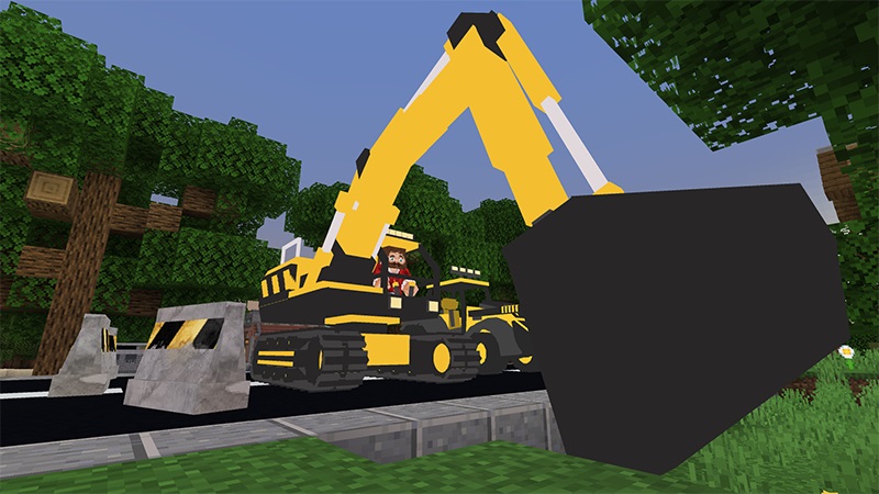 Construction Vehicles In Minecraft Marketplace Minecraft