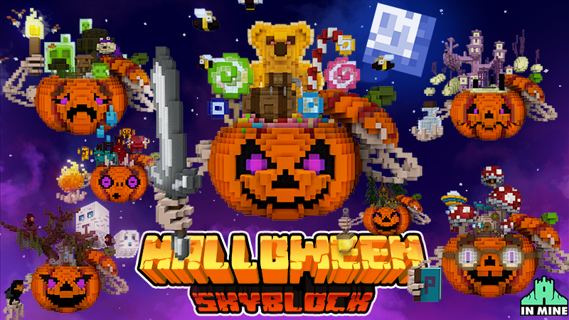 Skyblock Halloween Key Art