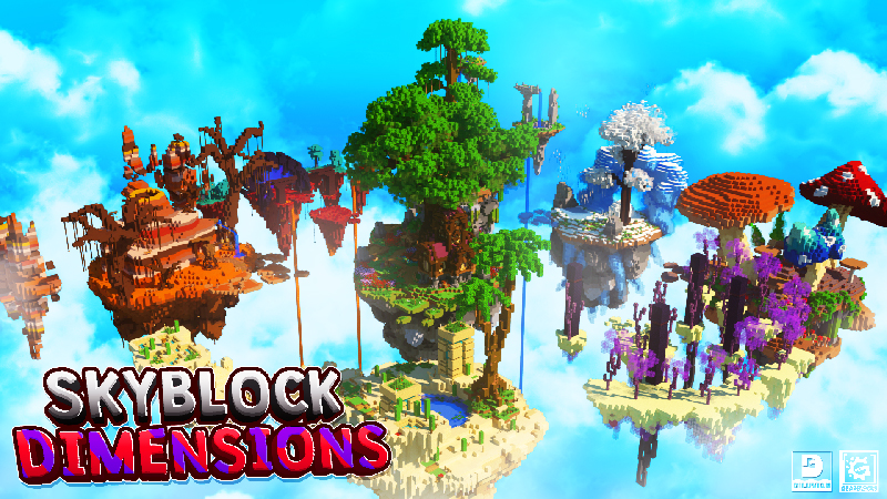 Skyblock Dimensions Key Art