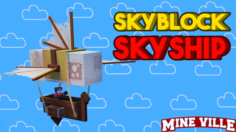 Skyblock Skyship Key Art