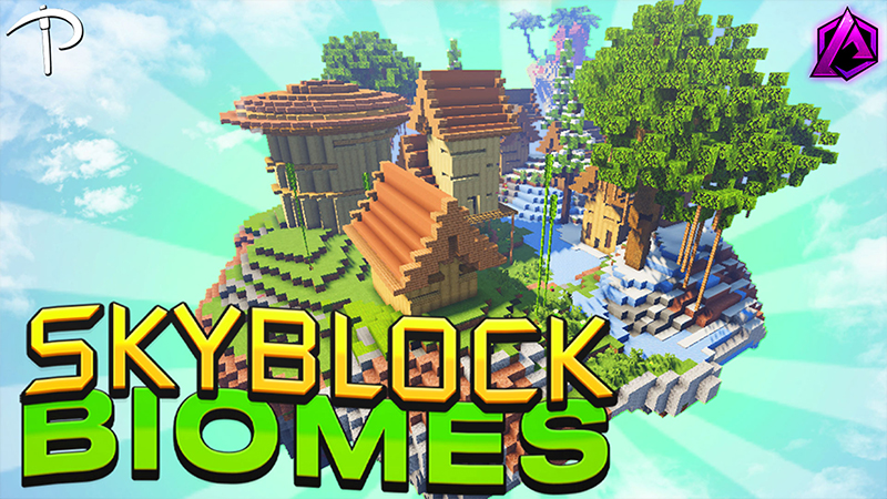 SkyBlock Biomes Key Art