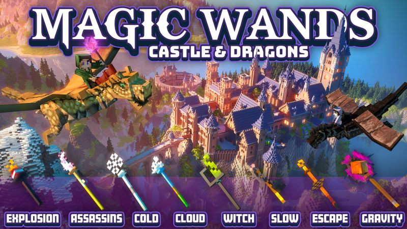 Magic Wands Castle Dragons In Minecraft Marketplace Minecraft