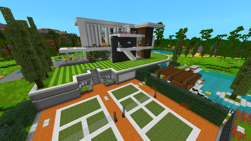 Modern House 3 by VoxelBlocks (Minecraft Marketplace Map) - Minecraft  Marketplace