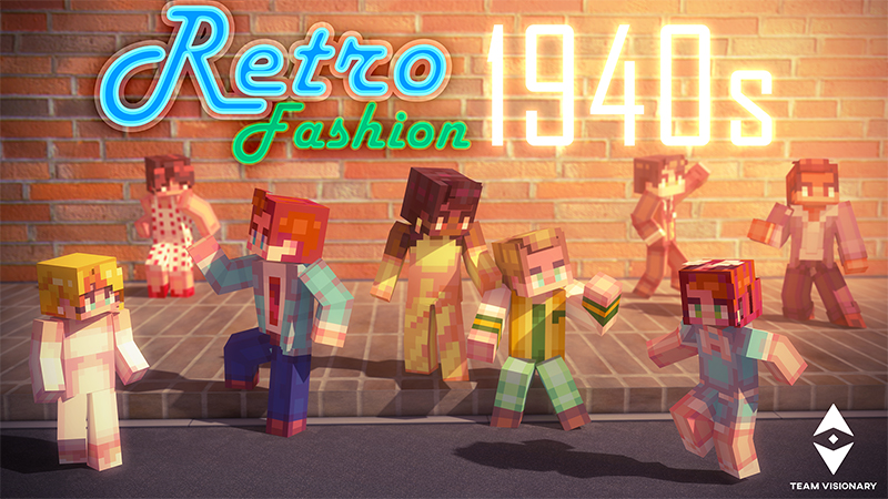 Retro Fashion 1940s Key Art