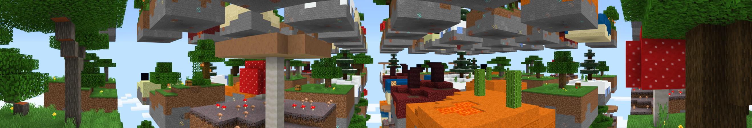 Grid Skyblock Panorama