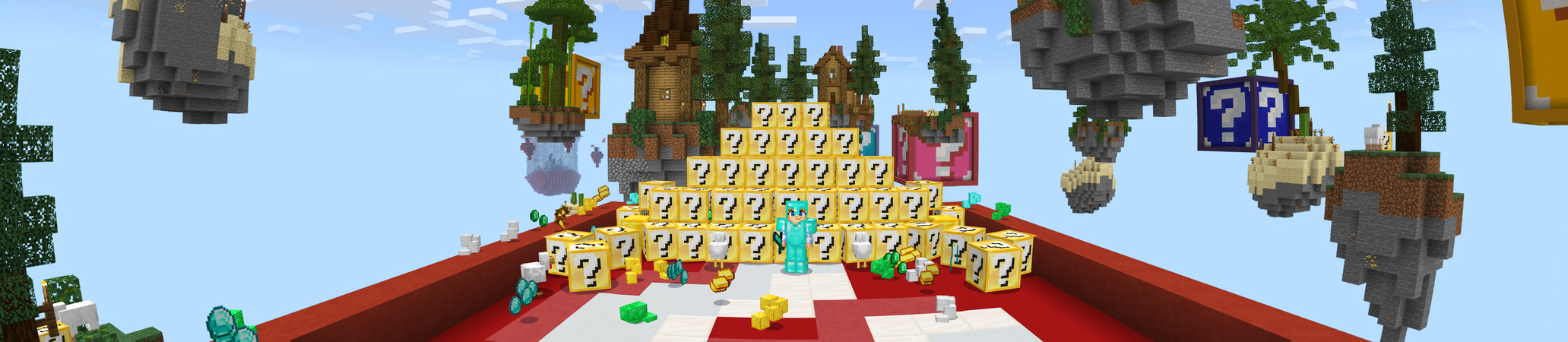 Skyblock Lucky Block Panorama