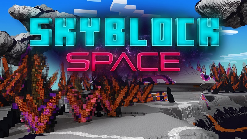 Skyblock Space Key Art