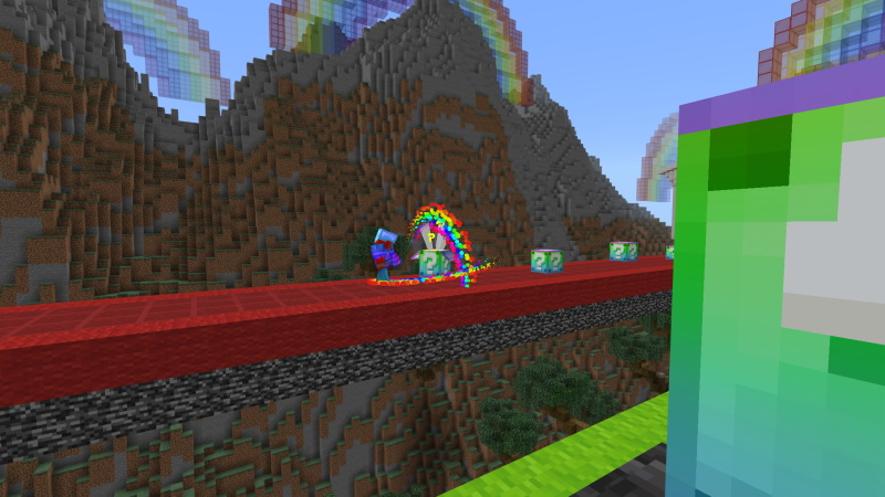 Lucky Block Rainbow Race In Minecraft Marketplace Minecraft