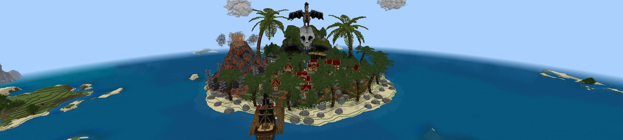 Pirate Dragon Island Panorama