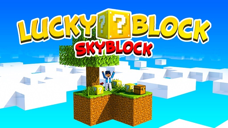 Lucky Block Skyblock Key Art