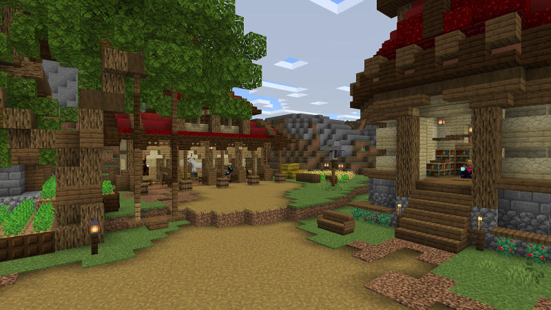 Medieval Red Village by BLOCKLAB Studios