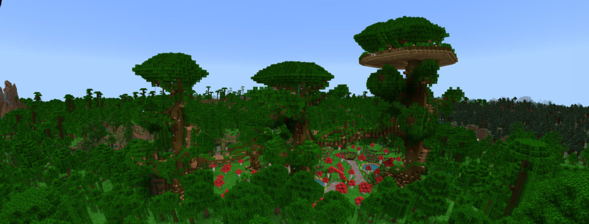 Treehouse Survival Spawn Panorama