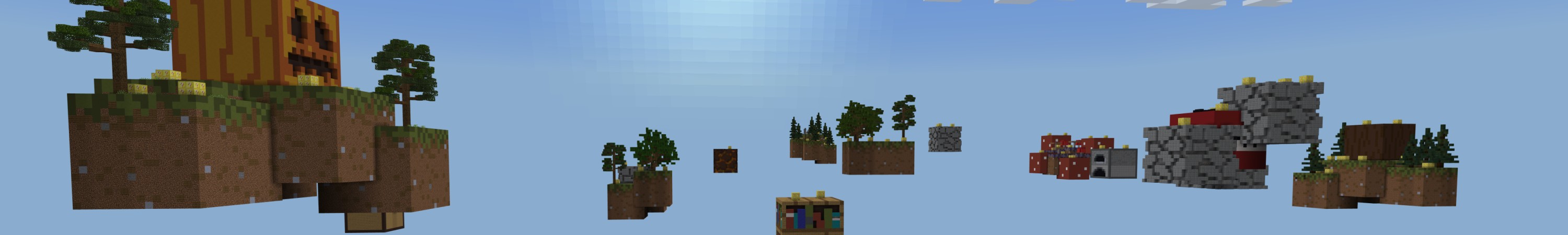 XL Lucky Block Skyblock Panorama