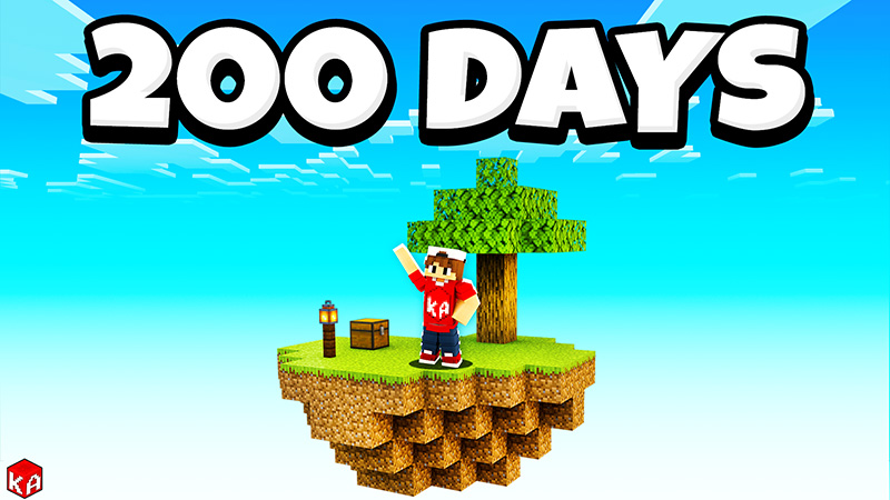 SkyBlock 200 Days Challenge Key Art