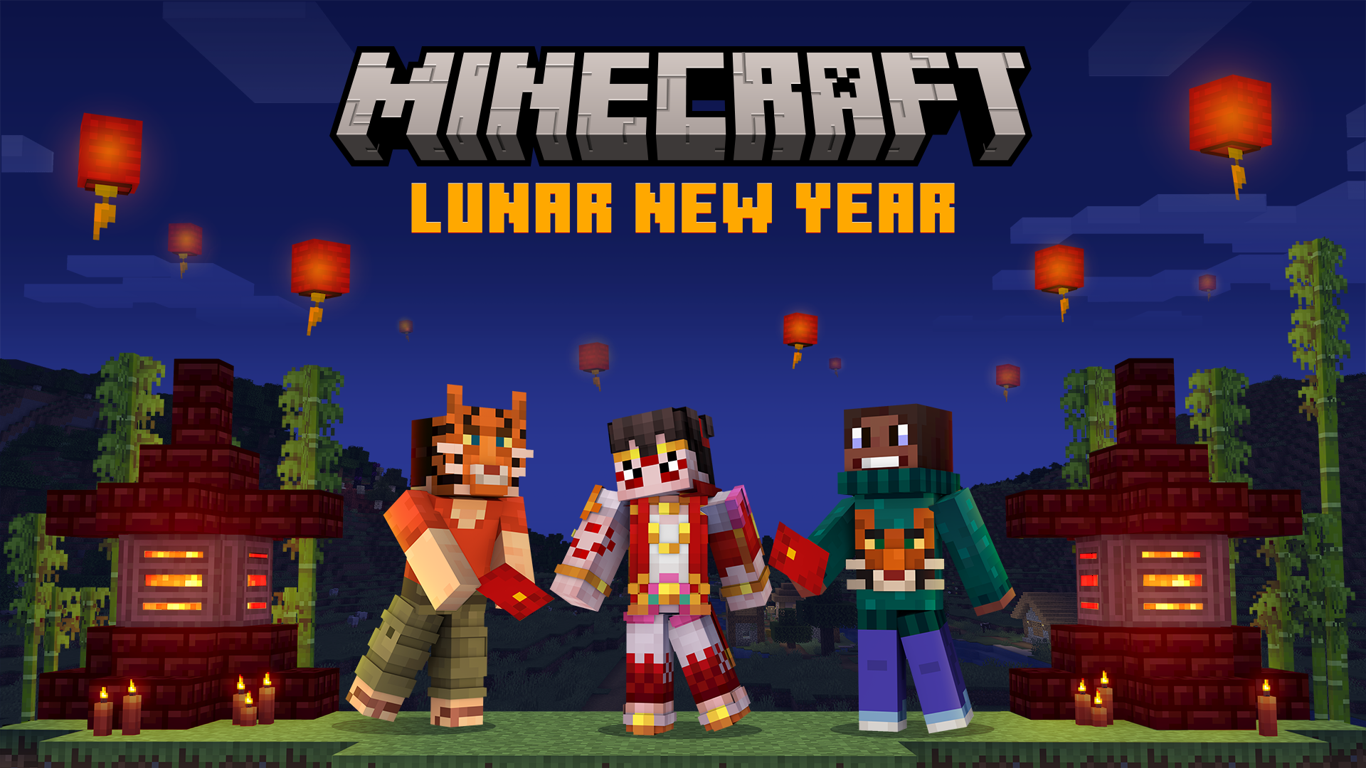 Minecraft Lunar New Year Key Art