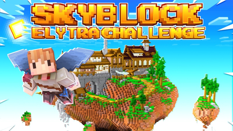 Skyblock Elytra Challenge Key Art