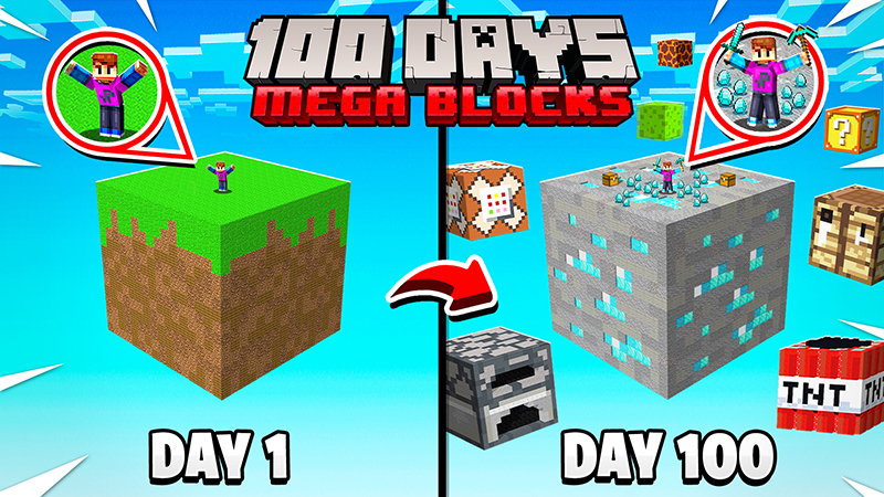 100 Days Mega Blocks Key Art