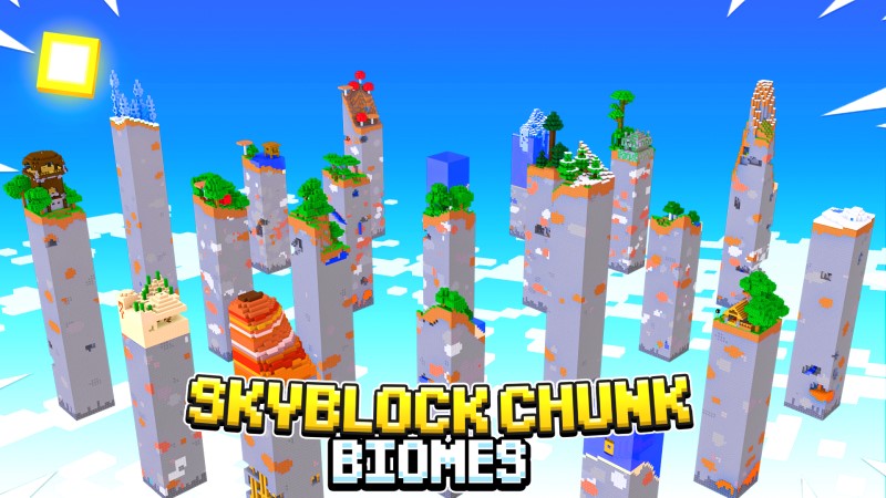 Skyblock Chunk Biomes Key Art