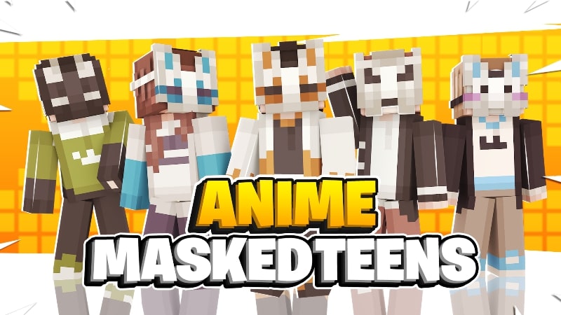 Anime Masked Teens Key Art